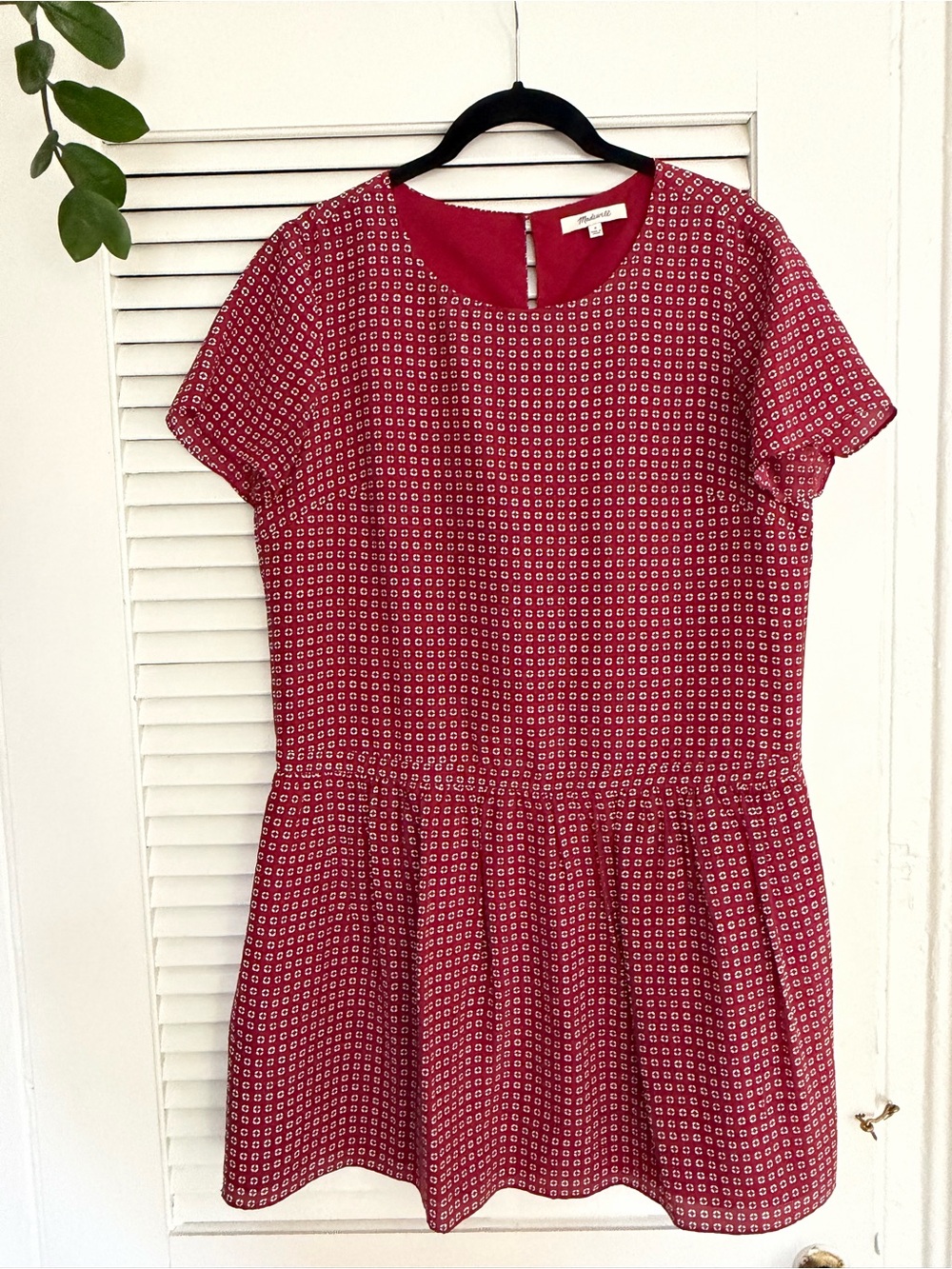 Madewell print dress - size 4